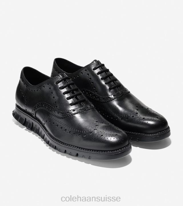 Cole Haan oxford à bout d'aile zerogrand Hommes PJ6N396 noir chaussure