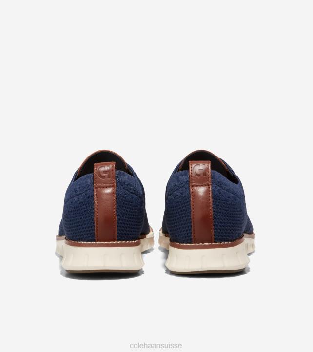 Cole Haan oxford à bout d'aile zerogrand Hommes PJ6N428 bleu marine stitchlite-ivoire chaussure
