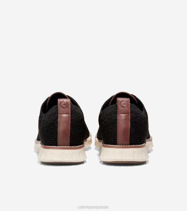 Cole Haan oxford à bout d'aile zerogrand Hommes PJ6N429 noir stitchlite-ivoire chaussure