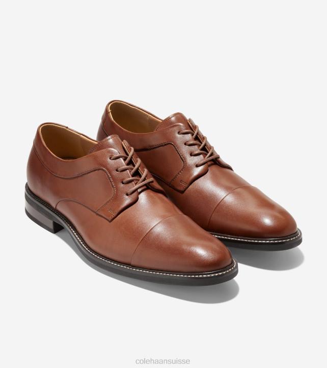 Cole Haan oxford à bout droit Hommes PJ6N398 bronzage britannique chaussure