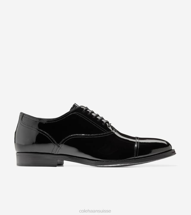 Cole Haan oxford à bout droit modern classics Hommes PJ6N402 vernis noir chaussure