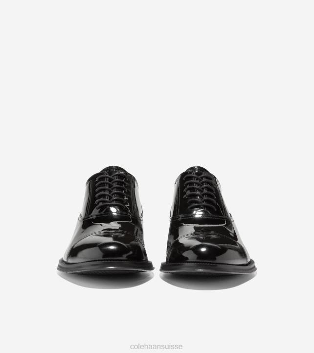 Cole Haan oxford à bout droit modern classics Hommes PJ6N402 vernis noir chaussure