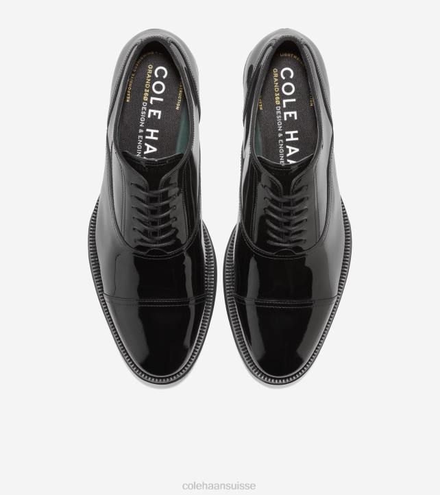 Cole Haan oxford à bout droit modern classics Hommes PJ6N402 vernis noir chaussure