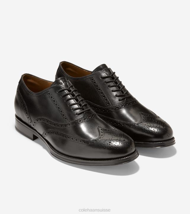 Cole Haan oxford à bout golf classique moderne Hommes PJ6N430 noir chaussure