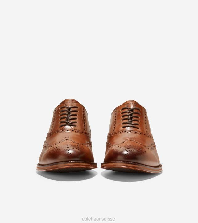 Cole Haan oxford à bout golf classique moderne Hommes PJ6N431 bronzage britannique chaussure