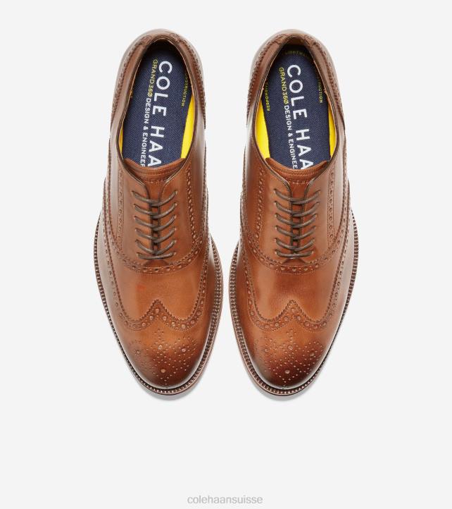 Cole Haan oxford à bout golf classique moderne Hommes PJ6N431 bronzage britannique chaussure