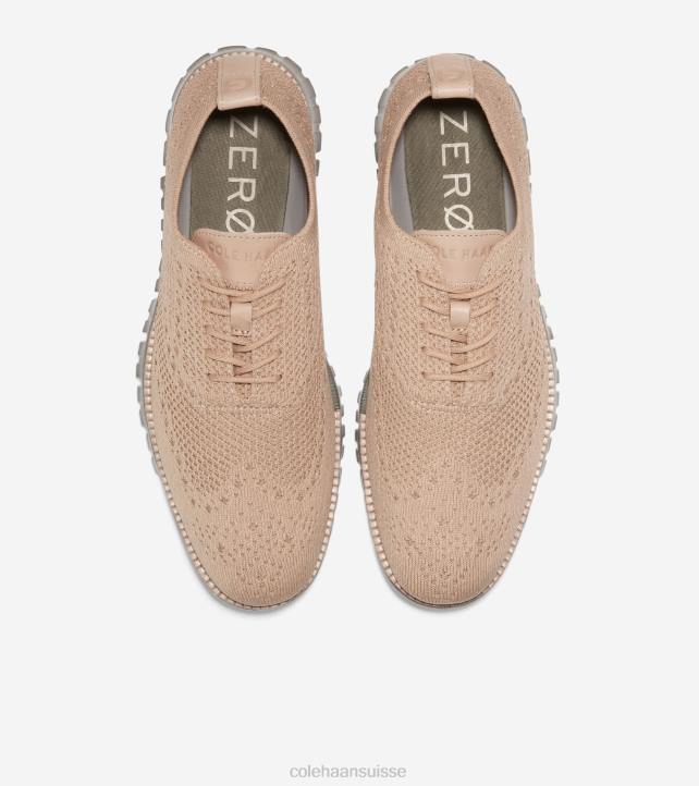 Cole Haan zérogrand oxford Hommes PJ6N425 feuille de sésame stitchlite-dune-tea chaussure