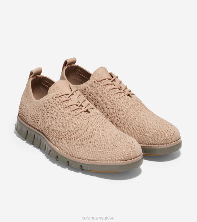 Cole Haan zérogrand oxford Hommes PJ6N425 feuille de sésame stitchlite-dune-tea chaussure